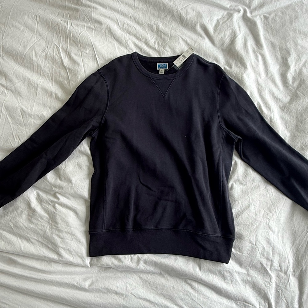 J. Crew Men's Black Crewneck Sweater